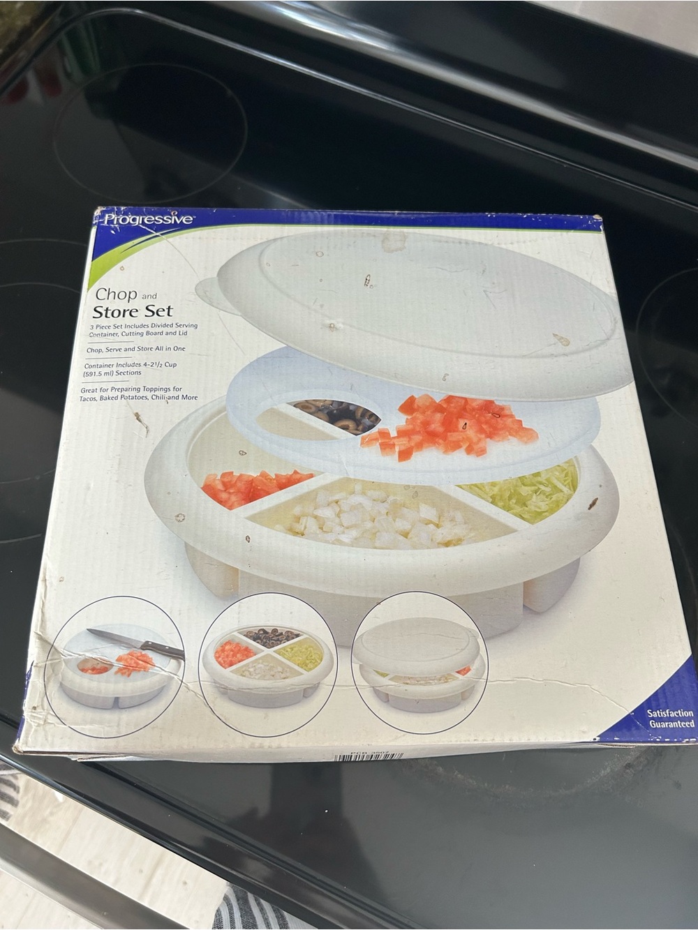 White Chop and Store Set - 3-Piece Food Prep Organizer